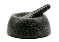 Mortar Batu Granit Dan Mortar Alu Dipoles Untuk Peralatan Dapur