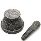 Granit Stone Alu Dan Mortar Set Alat Ramuan yang Dipoles