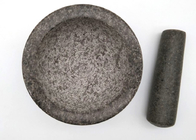 Alat Dapur Granit Batu Mortar Dan Alu Buatan Tangan Hancurkan Rempah-rempah Bawang Putih